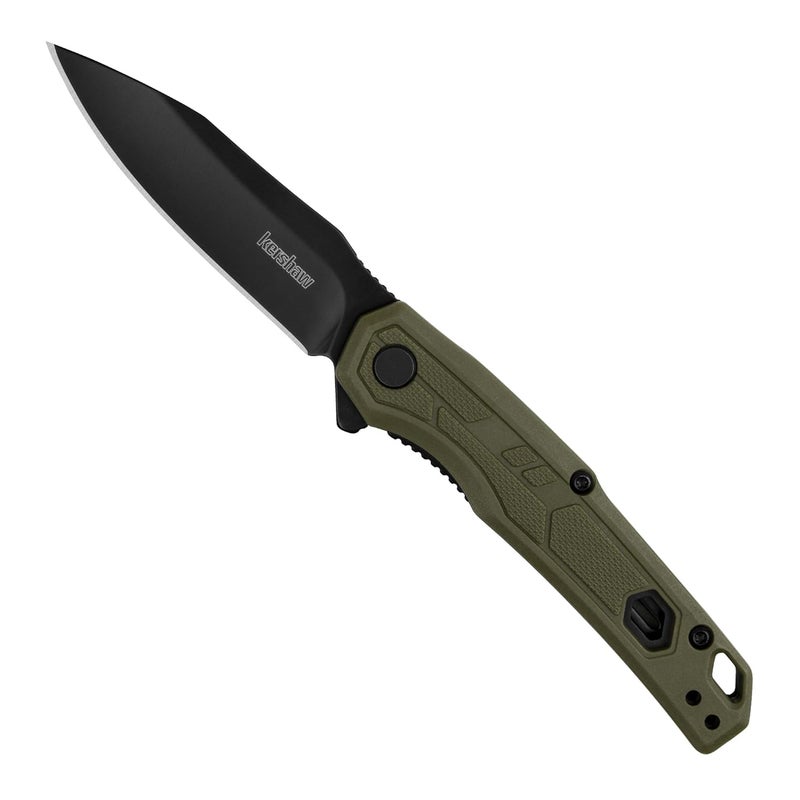Kershaw Appa Folding Tactical Pocket Knife, Assisted Opening, 2.75 inch Blade and Olive Handle, Small, Lightweight Every Day Carry - Image 2